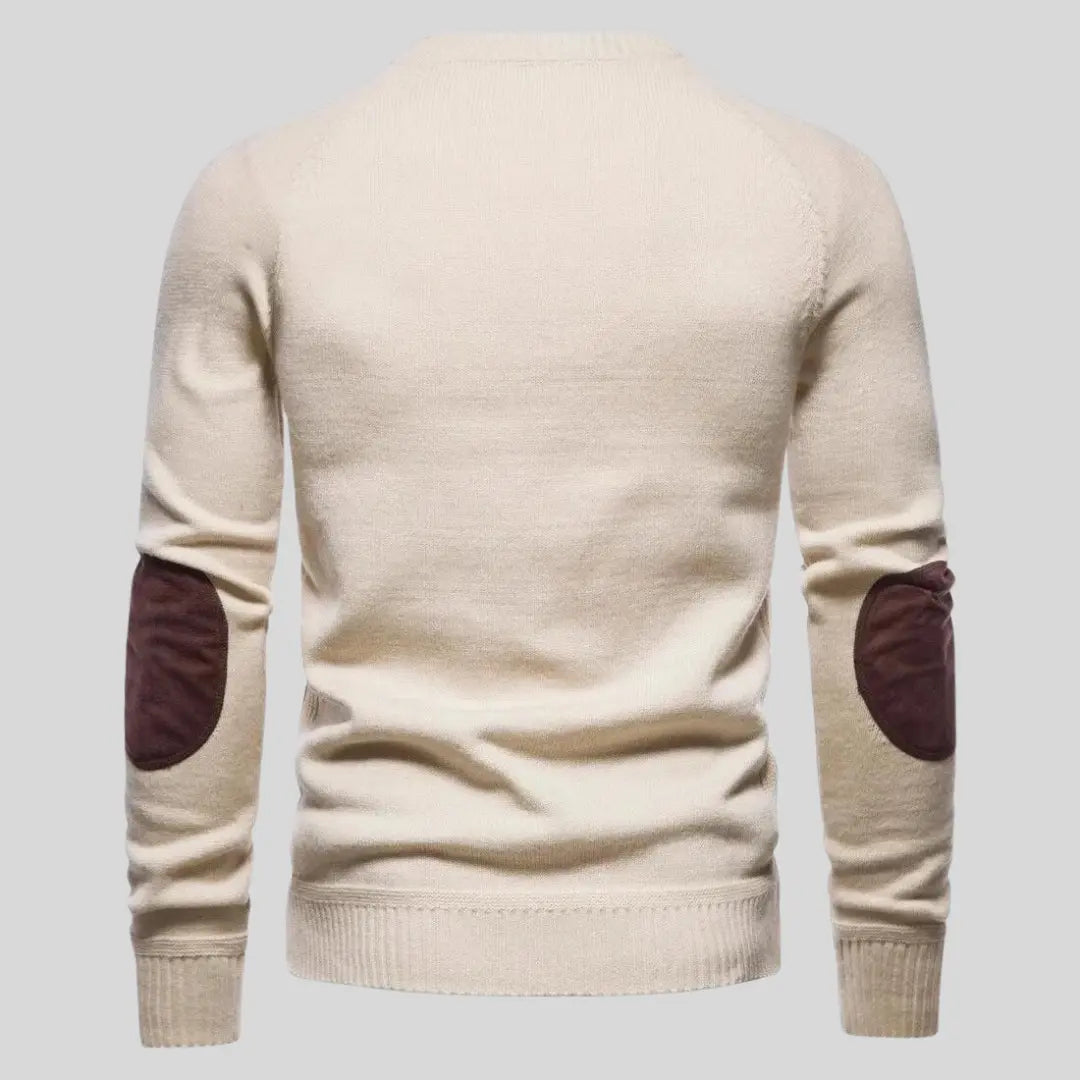 Herr Tröja | Långa Ärmar | Enfärgad