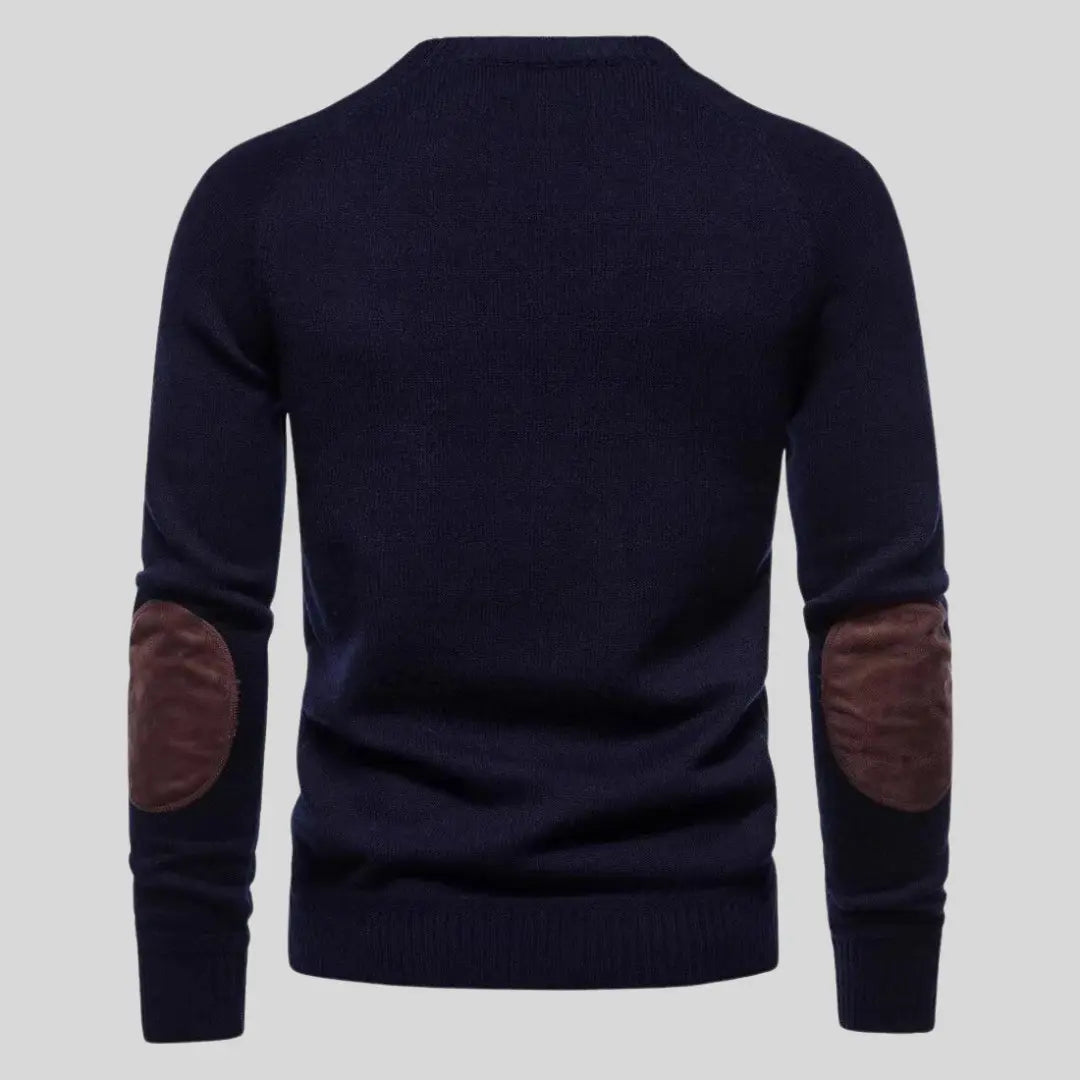 Herr Tröja | Långa Ärmar | Enfärgad