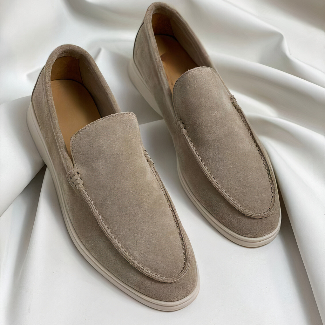 Herrar Tidlösa Skinn Loafers med Elegant Design 1