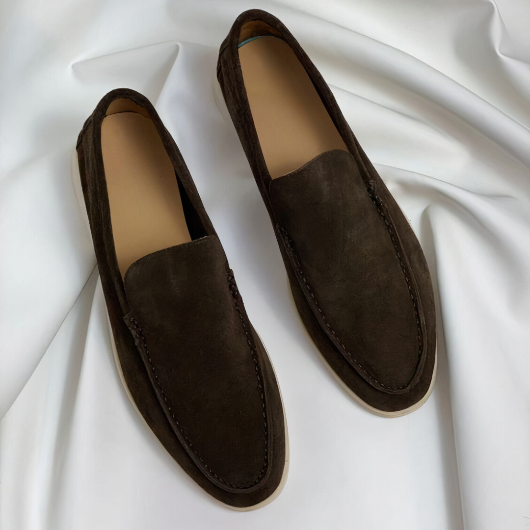 Herrar Tidlösa Skinn Loafers med Elegant Design 3