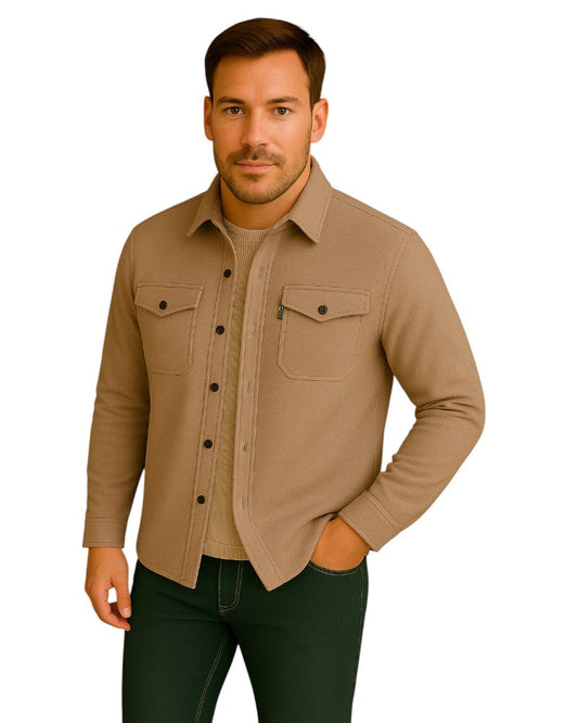 Herrens Skjorta med Nedvikt Krage