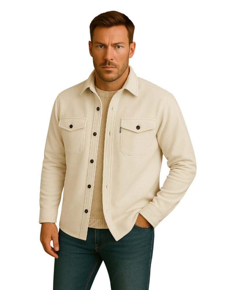 Herrens Skjorta med Nedvikt Krage