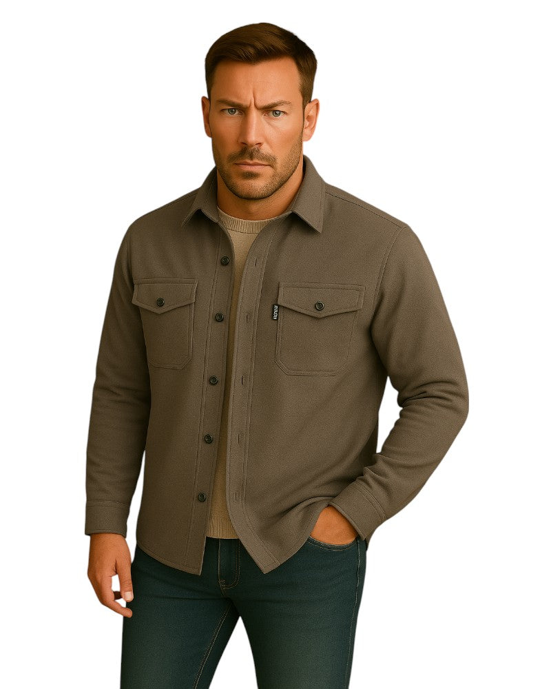 Herrens Skjorta med Nedvikt Krage