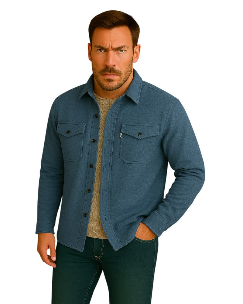 Herrens Skjorta med Nedvikt Krage