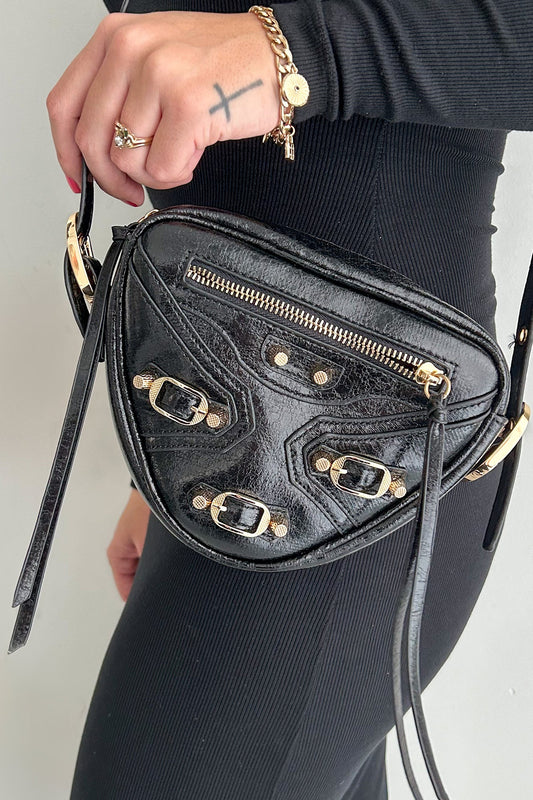 Damernas Trendiga Faux Läder Crossbody Väska  med Justerbart Axelband