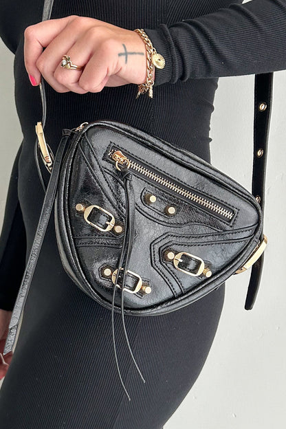 Damernas Trendiga Faux Läder Crossbody Väska  med Justerbart Axelband