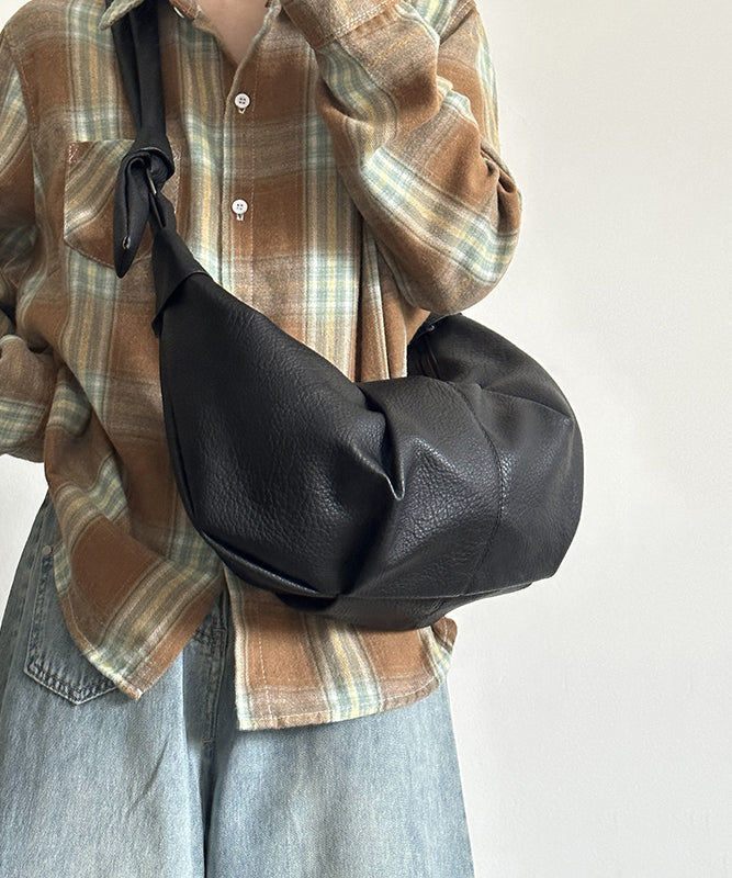 Dam Elegant Faux Läder Crossbody Väska med Fickor