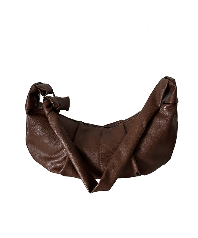 Dam Elegant Faux Läder Crossbody Väska med Fickor