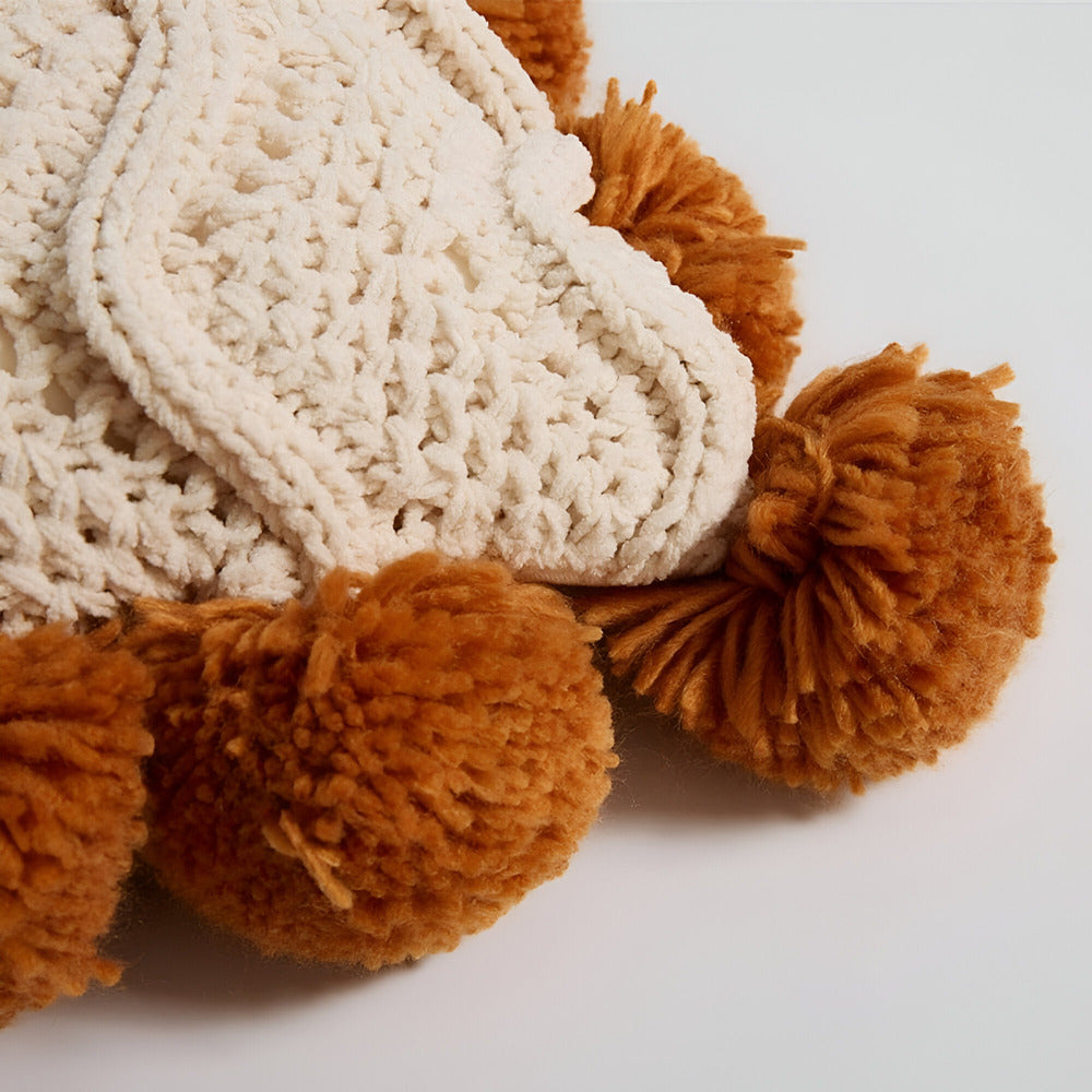 Kuddfodral 50x50 – Pompomstickad Design för Inredning 5