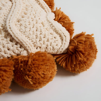 Kuddfodral 50x50 – Pompomstickad Design för Inredning 5