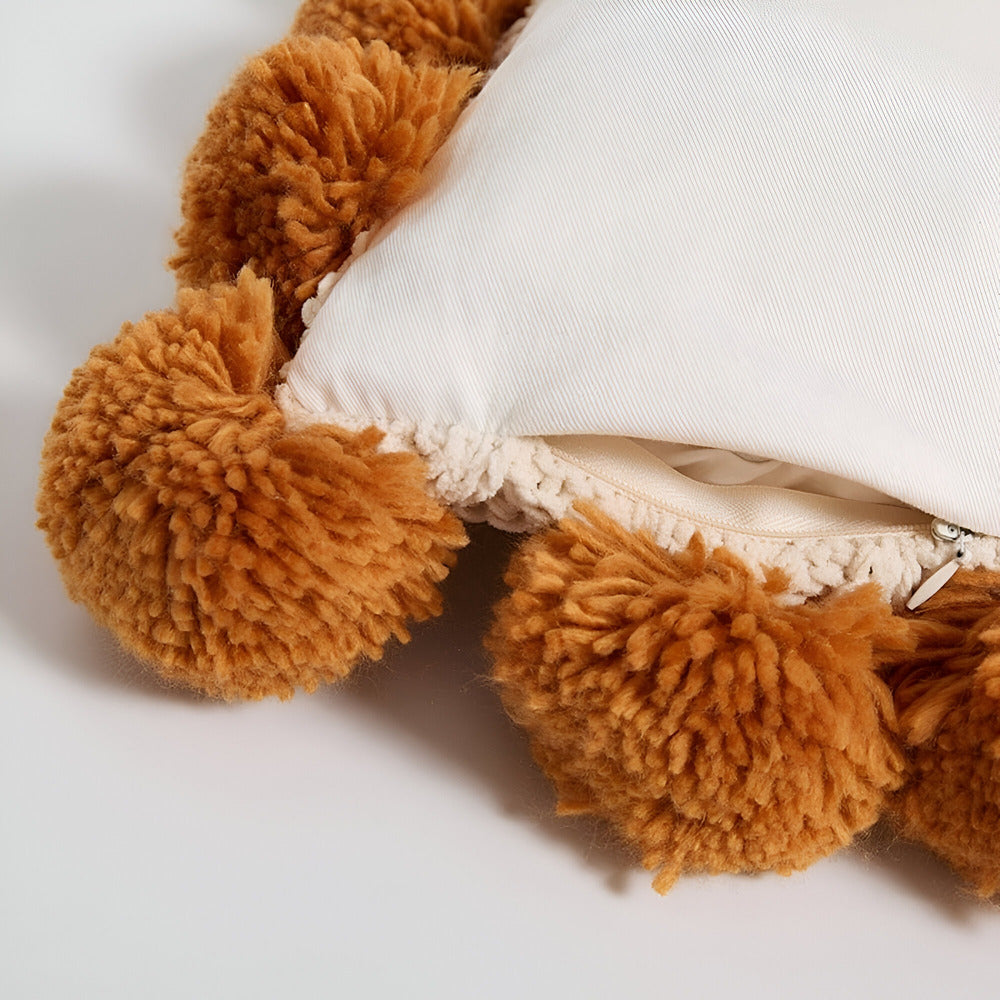 Kuddfodral 50x50 – Pompomstickad Design för Inredning 6