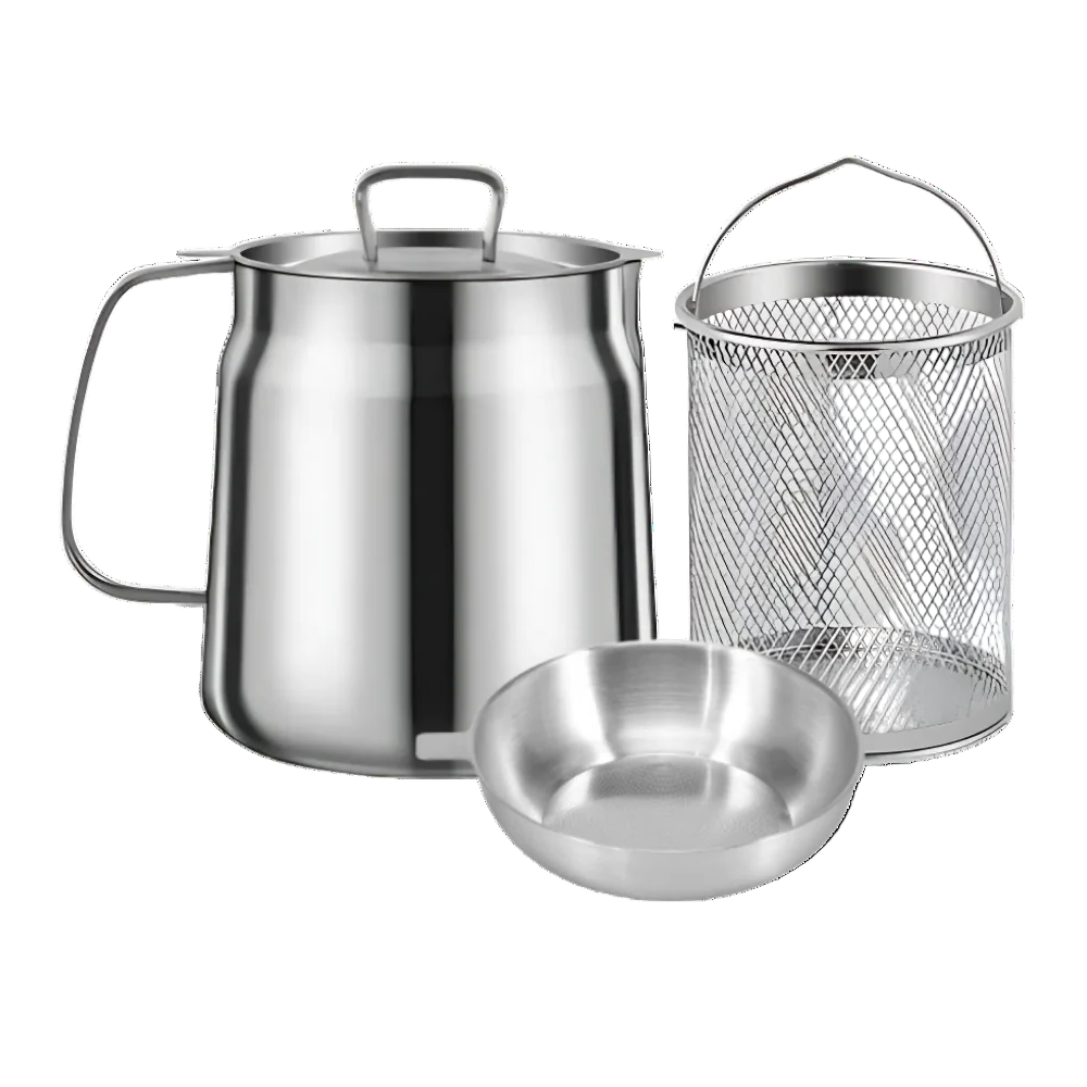 2-i-1 Djupstekpanna med Filternät