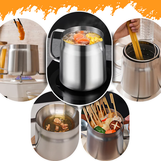 2-i-1 Djupstekpanna med Filternät