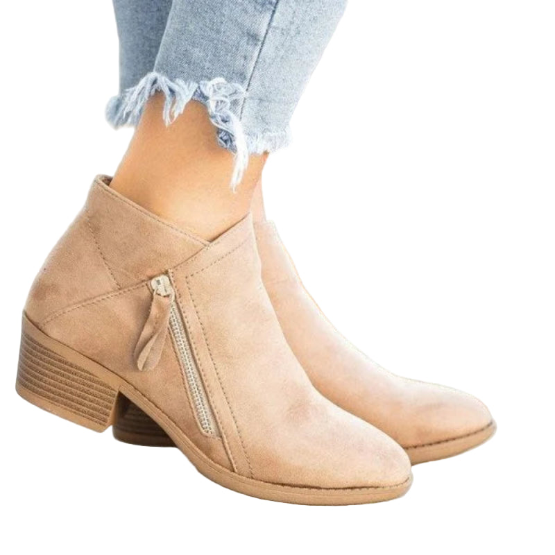 Dam Ankelstövlar | Med Dragkedja