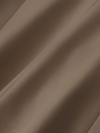 Kvinnors Klassiska Blazer Set med Notch Lapel och Byxor