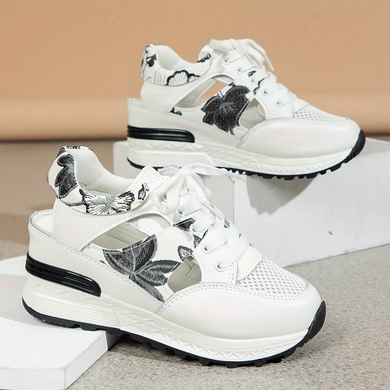 Dam Plattformsneakers med Utskärningsdesign