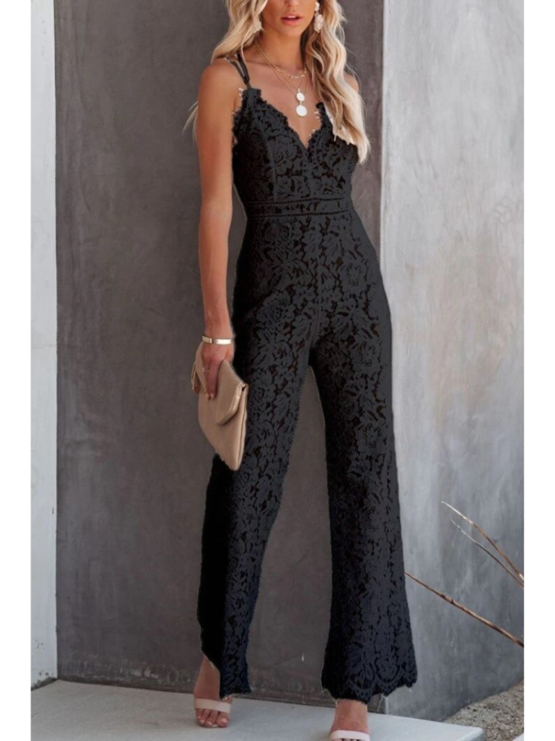 Dam V-ringad Jumpsuit | Tunna Axelband, Vida Ben