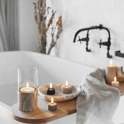 LED-ljus utan flam – batteridriven med timer och fjärrkontroll 3