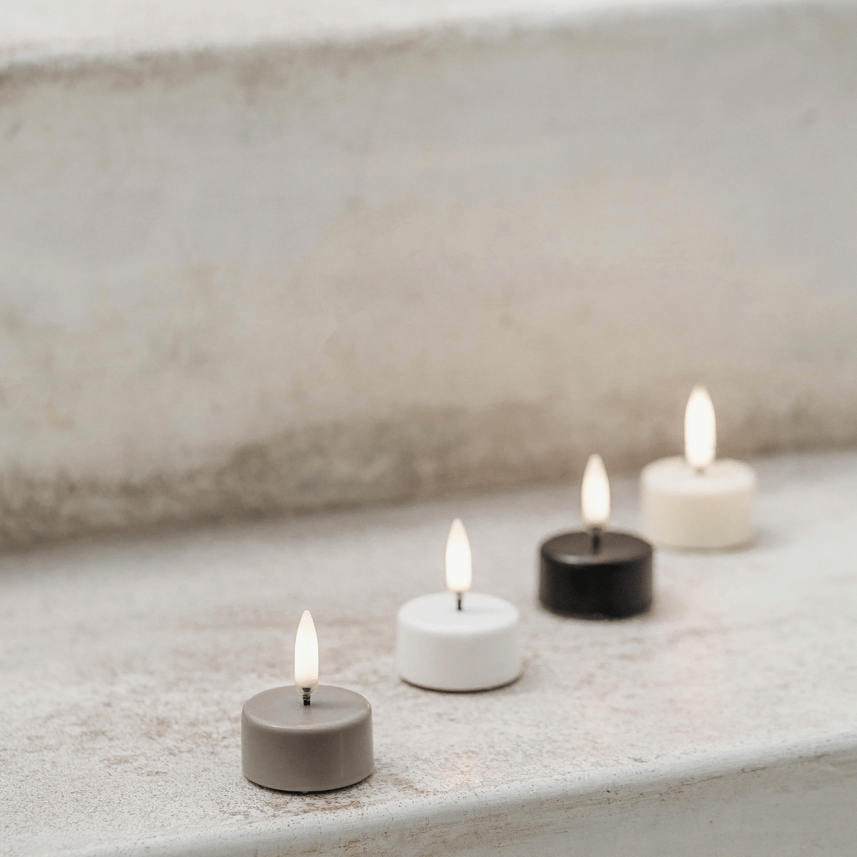 LED-ljus utan flam – batteridriven med timer och fjärrkontroll 4