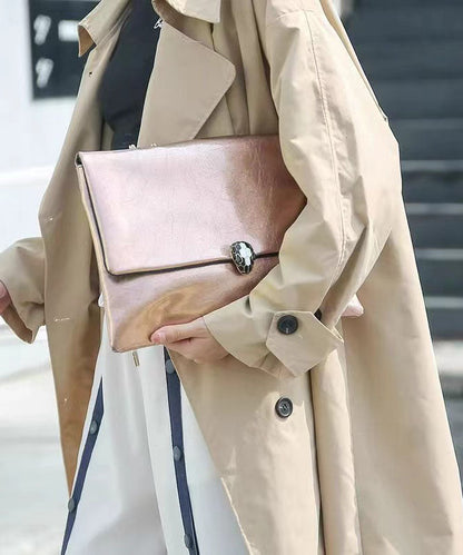 Dam Minimalistisk Faux Läder Kedjeväska med Stor Kapacitet