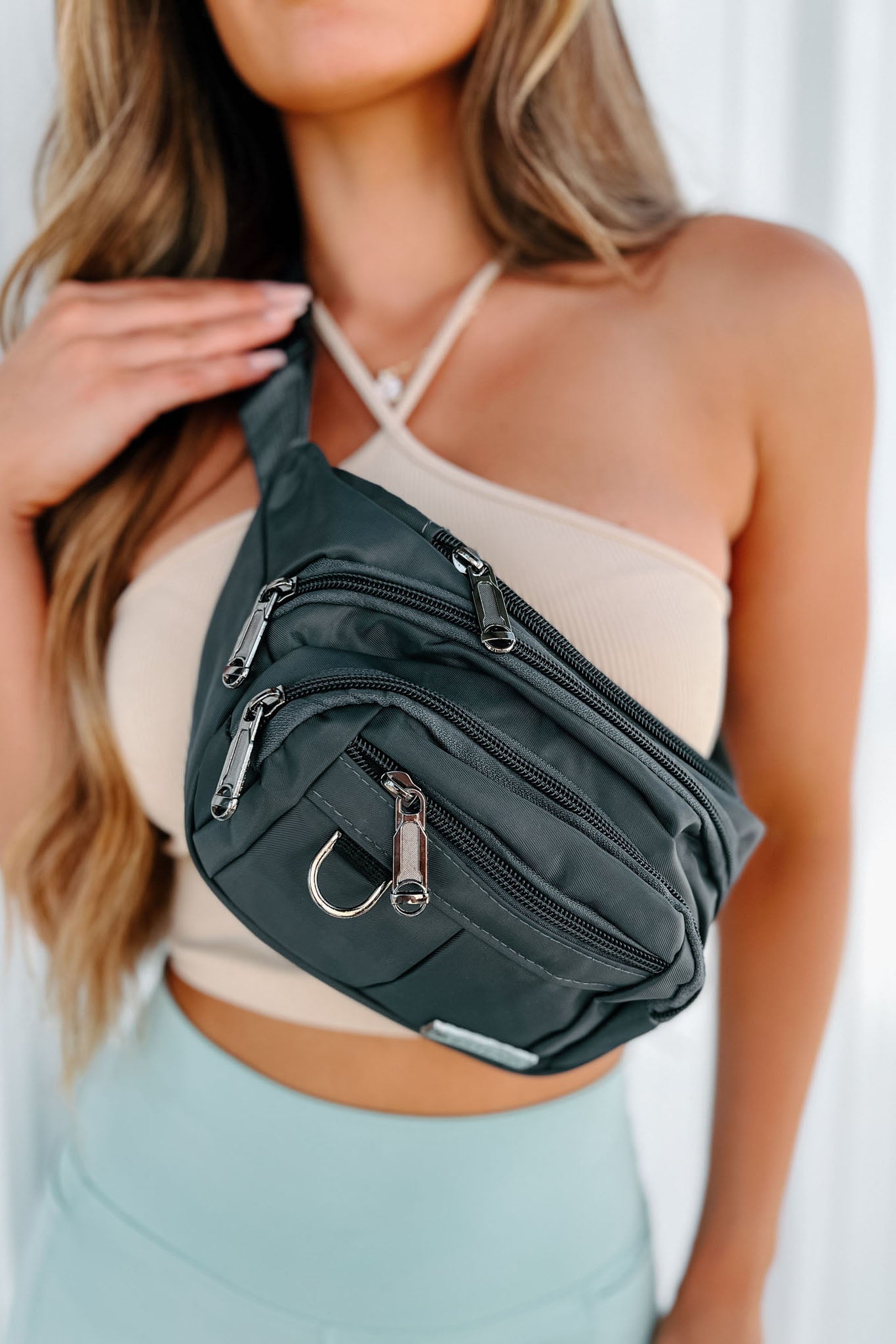 Unisex Praktisk Nylon Fanny Pack with Justerbar Rem