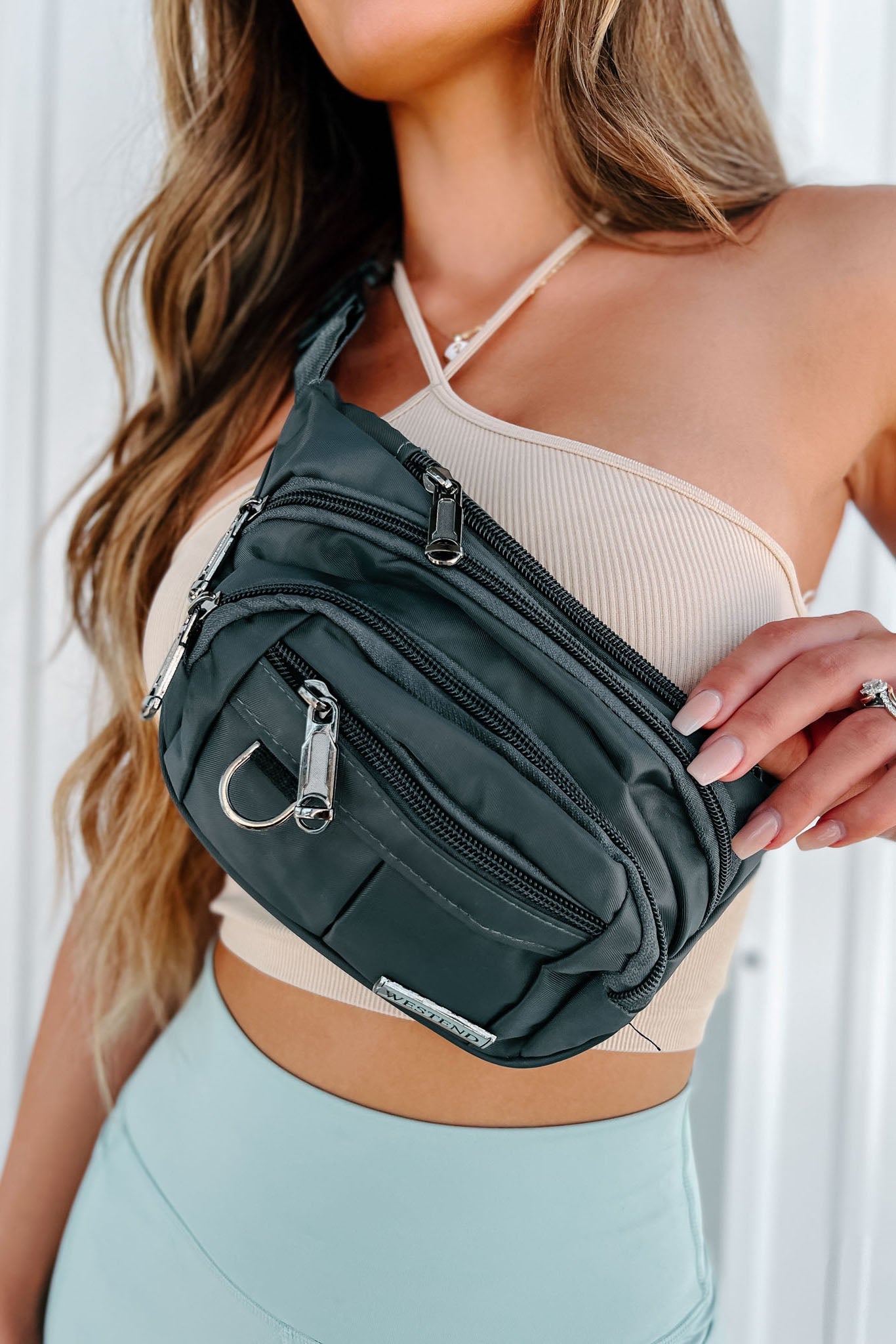 Unisex Praktisk Nylon Fanny Pack with Justerbar Rem