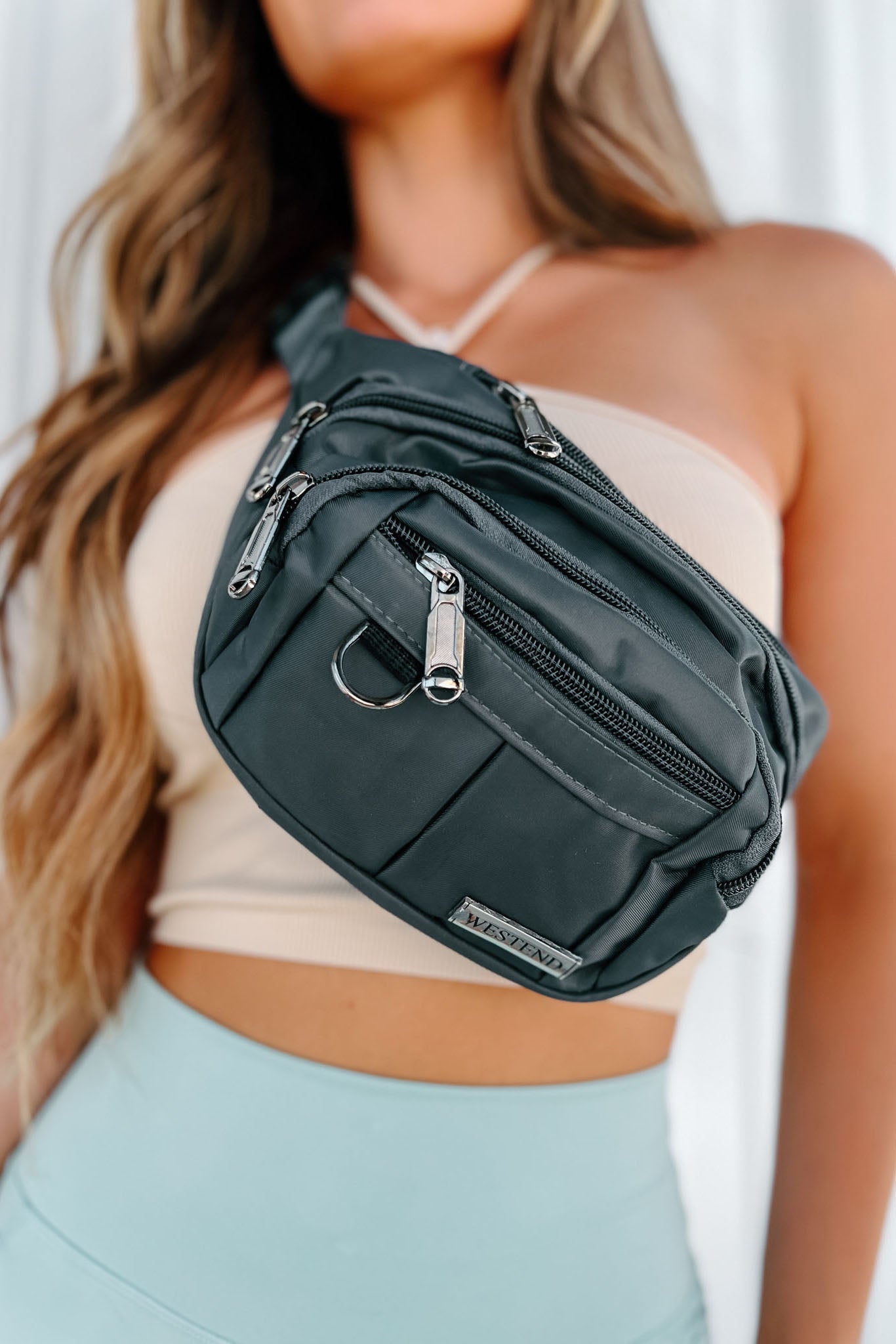 Unisex Praktisk Nylon Fanny Pack with Justerbar Rem