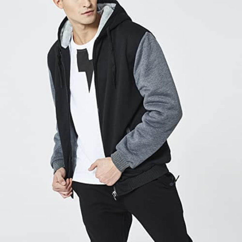 Herrjacka med Huva och Dragkedja