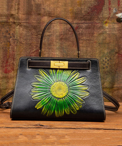 Dam Elegant Kalvläder Messenger Väska med Justerbar Rem