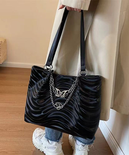 Dam Elegant PU Axelväska med Stor Kapacitet och Kedjedetalj