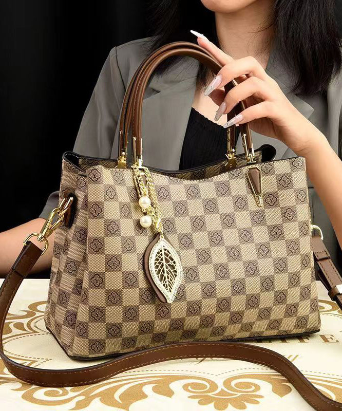 Dam Elegant Läder Tote Handväska med Dragkedja