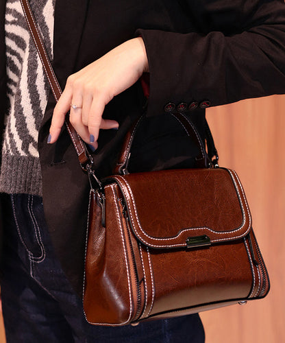 Unisex Trendig Faux Läder Messenger Väska med Dragkedja