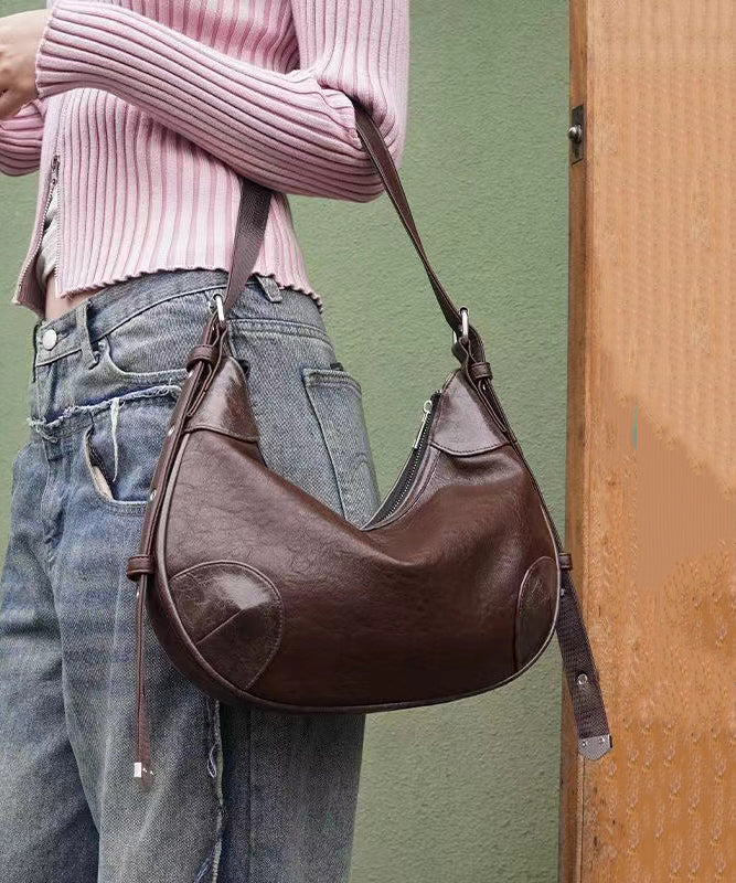 Dam Elegant Faux Läder Handväska med Dragkedja och Inre Fickor