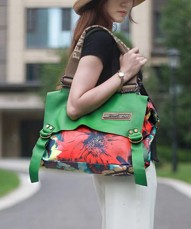 Unisex praktisk bomull messenger-veske med høy kapasitet