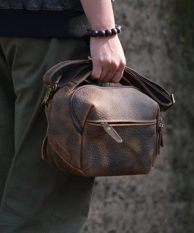 Dam Elegant Kalvläder Crossbody Väska med Justerbar Rem