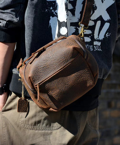 Dam Elegant Kalvläder Crossbody Väska med Justerbar Rem