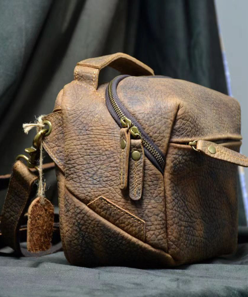 Dam Elegant Kalvläder Crossbody Väska med Justerbar Rem