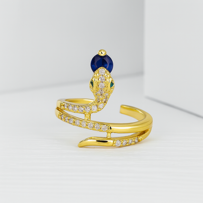 Ormring för kvinnor med kubiska zirkoniadetaljer 0