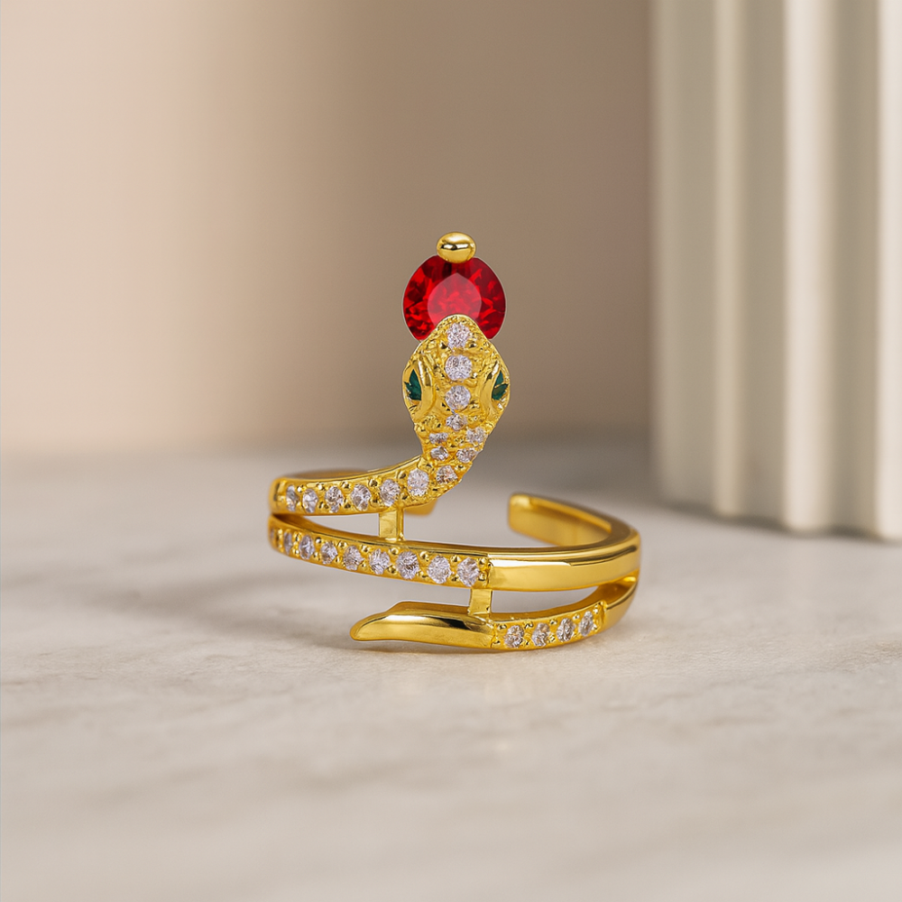 Ormring för kvinnor med kubiska zirkoniadetaljer 1