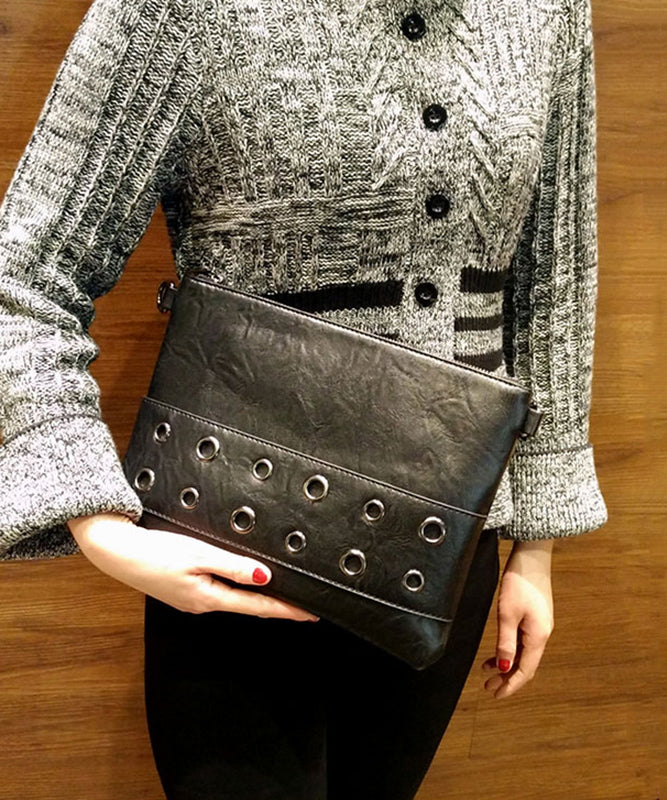 Dam Retro Faux Läder Shoppingväska med Dragkedja och Inuti Fickor