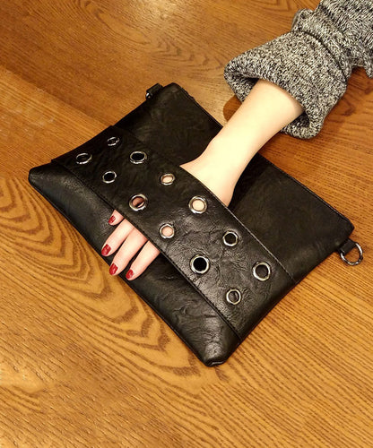 Dam Retro Faux Läder Shoppingväska med Dragkedja och Inuti Fickor