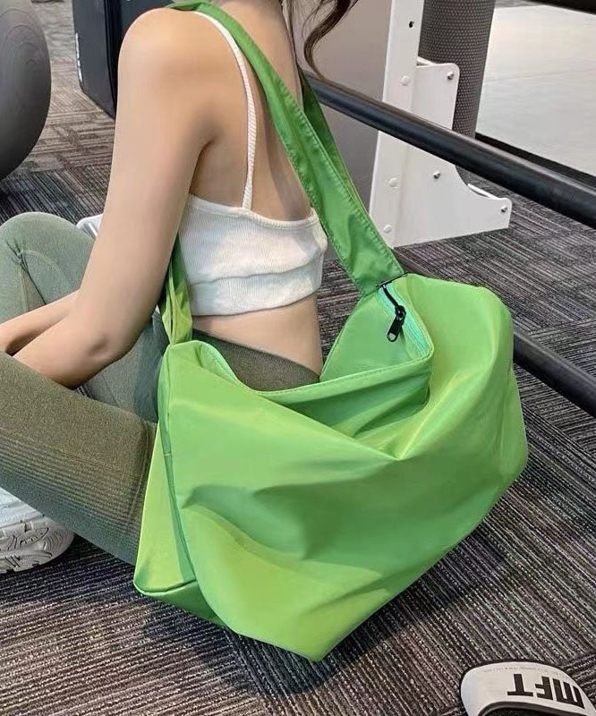 Unisex Stylish Nylon Messenger Bag with Zipper Closure