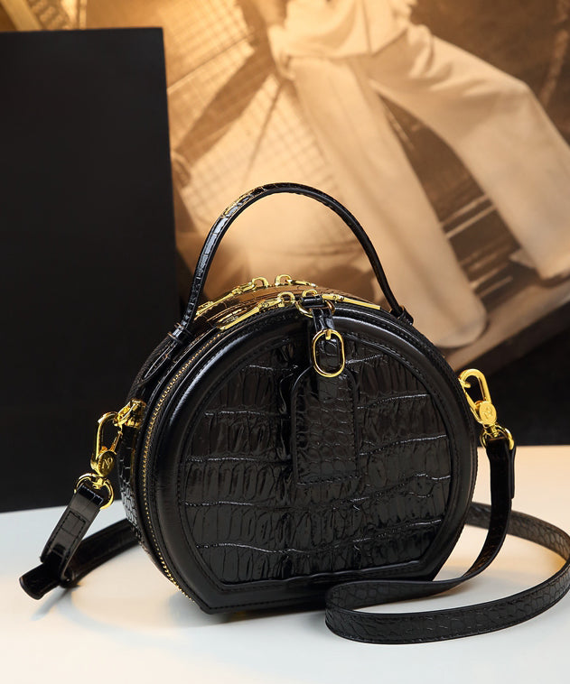 Dame Pen Fuskeskinn Crossbody Veske med Alligatormønster