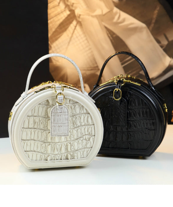 Dame Pen Fuskeskinn Crossbody Veske med Alligatormønster