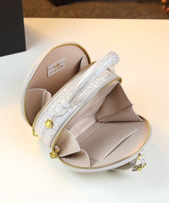 Dame Pen Fuskeskinn Crossbody Veske med Alligatormønster