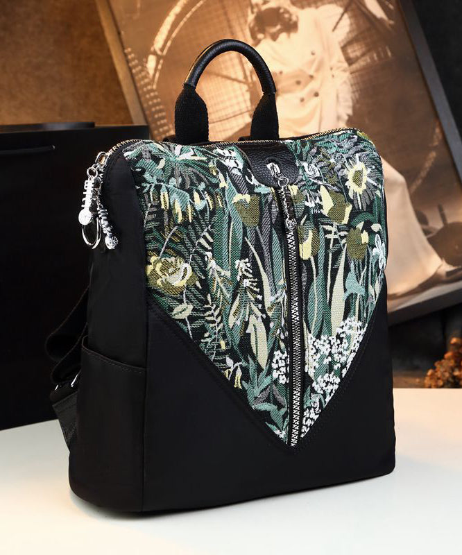 Dame Elegant Kalvskinn Ryggsekk med Flere Lommer