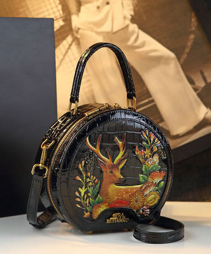 Dam Snygg Faux Läder Crossbody Väska med Inuti Fickor