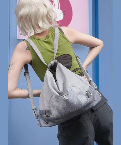 Dam Elegant Faux Läder Handväska med Flera Fickor