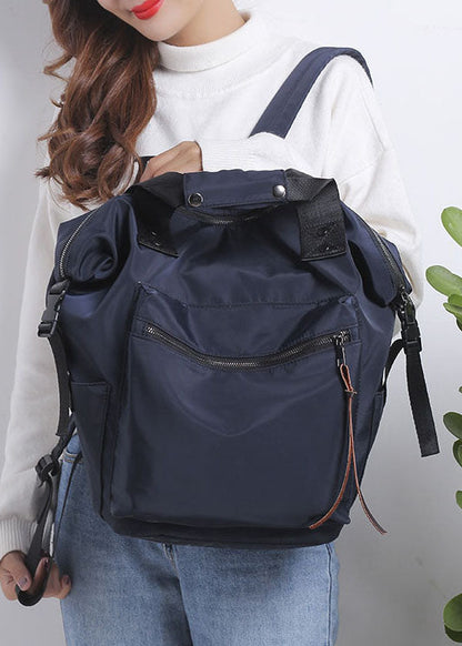 Dam Elegant Bomullsskulderveske med Glidelås og Romslige Lommer