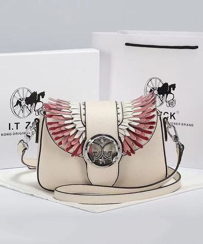 Dam Elegant Kalvläder Handväska med Justerbar Rem